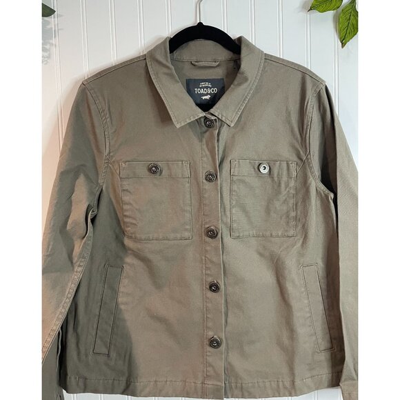 Toad & Co Earthworks Huxley Utility Jacket Olive Green Size M - Picture 12 of 14